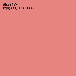 #E7847F - Apricot Color Image