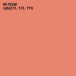 #E7856F - Apricot Color Image