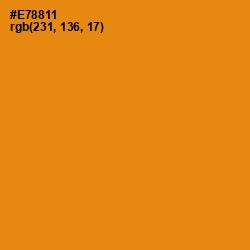 #E78811 - Golden Bell Color Image