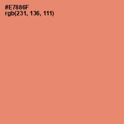 #E7886F - Apricot Color Image