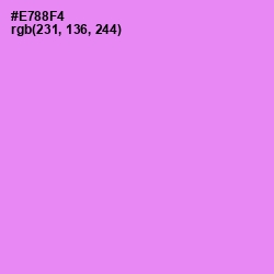 #E788F4 - Lavender Magenta Color Image