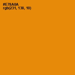 #E78A0A - Golden Bell Color Image