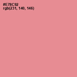 #E78C92 - Sea Pink Color Image