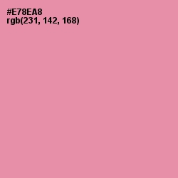 #E78EA8 - Carissma Color Image