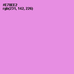 #E78EE2 - Lavender Magenta Color Image