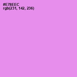 #E78EEC - Lavender Magenta Color Image