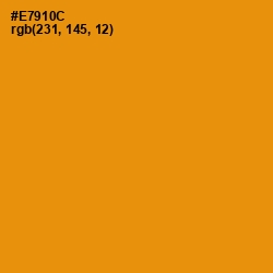 #E7910C - Gamboge Color Image