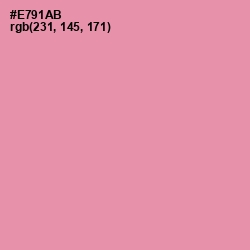 #E791AB - Mauvelous Color Image