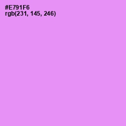 #E791F6 - Lavender Magenta Color Image