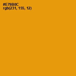 #E79B0C - Gamboge Color Image