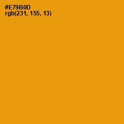 #E79B0D - Gamboge Color Image