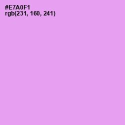 #E7A0F1 - Mauve Color Image