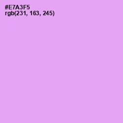 #E7A3F5 - Mauve Color Image