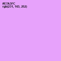 #E7A3FC - Mauve Color Image