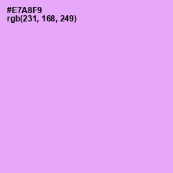 #E7A8F9 - Mauve Color Image