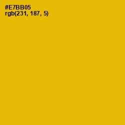#E7BB05 - Corn Color Image