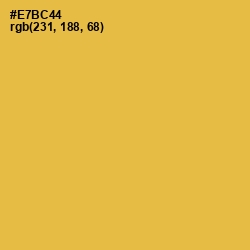 #E7BC44 - Anzac Color Image