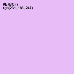#E7BCF7 - Mauve Color Image