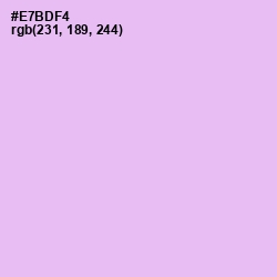 #E7BDF4 - Mauve Color Image