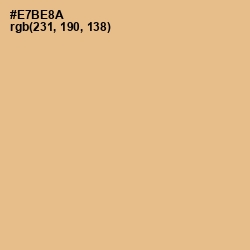 #E7BE8A - Gold Sand Color Image