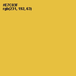 #E7C03F - Saffron Color Image