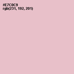 #E7C0C9 - Pink Flare Color Image