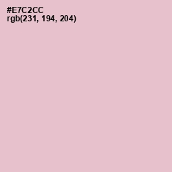 #E7C2CC - Pink Flare Color Image