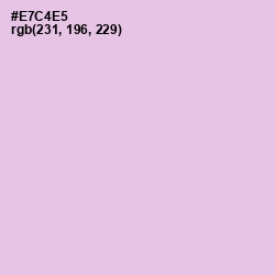 #E7C4E5 - French Lilac Color Image