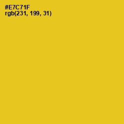 #E7C71F - Ripe Lemon Color Image