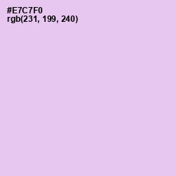 #E7C7F0 - French Lilac Color Image