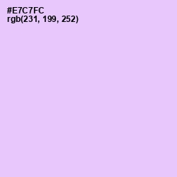 #E7C7FC - French Lilac Color Image