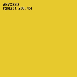 #E7C82D - Saffron Color Image