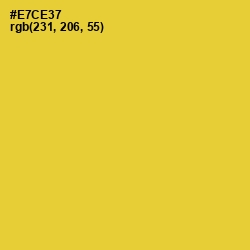 #E7CE37 - Golden Dream Color Image