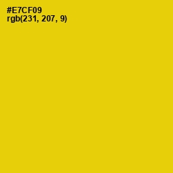 #E7CF09 - Ripe Lemon Color Image