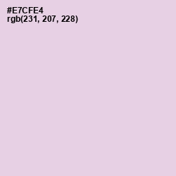 #E7CFE4 - French Lilac Color Image
