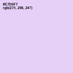 #E7D0F7 - French Lilac Color Image