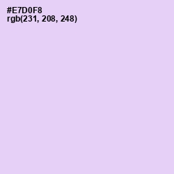 #E7D0F8 - French Lilac Color Image