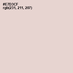 #E7D3CF - Almond Color Image