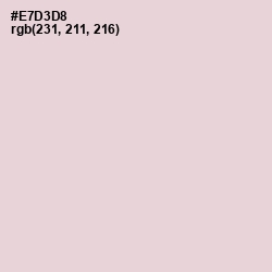 #E7D3D8 - Bizarre Color Image