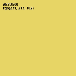 #E7D566 - Rob Roy Color Image