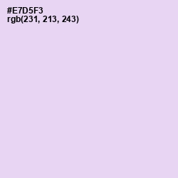 #E7D5F3 - Snuff Color Image
