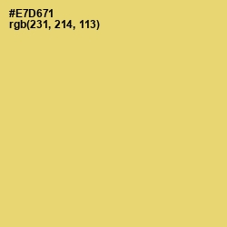 #E7D671 - Golden Sand Color Image