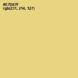 #E7D67F - Golden Sand Color Image