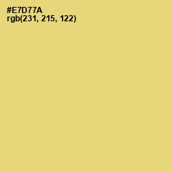 #E7D77A - Golden Sand Color Image