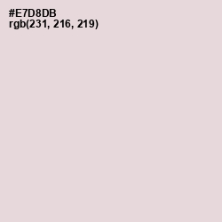 #E7D8DB - Bizarre Color Image