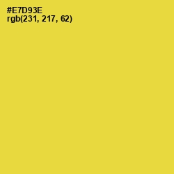 #E7D93E - Golden Dream Color Image