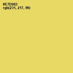 #E7D963 - Goldenrod Color Image