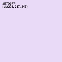 #E7D9F7 - Snuff Color Image