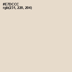 #E7DCCC - Almond Color Image