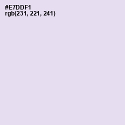 #E7DDF1 - Snuff Color Image